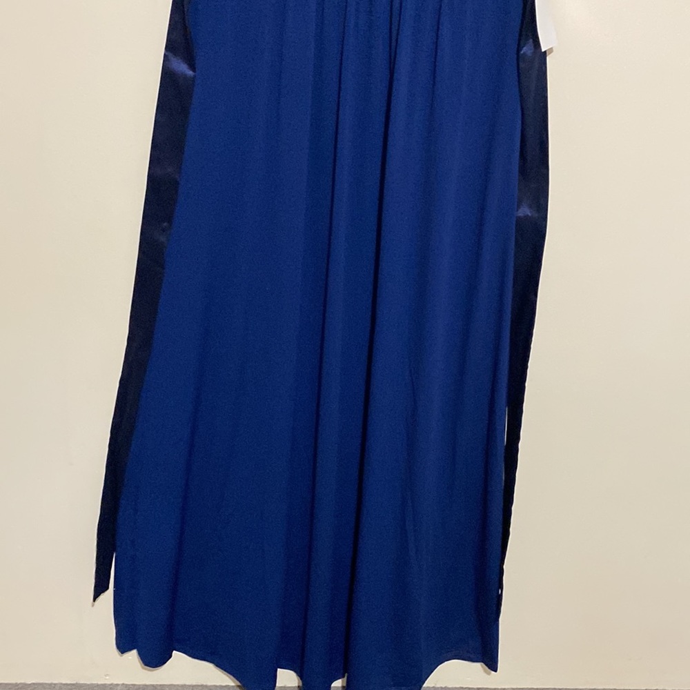Angel Maternity Dark Navy Maternity Evening Maxi Dress Sleeveless  L - Picture 6 of 13